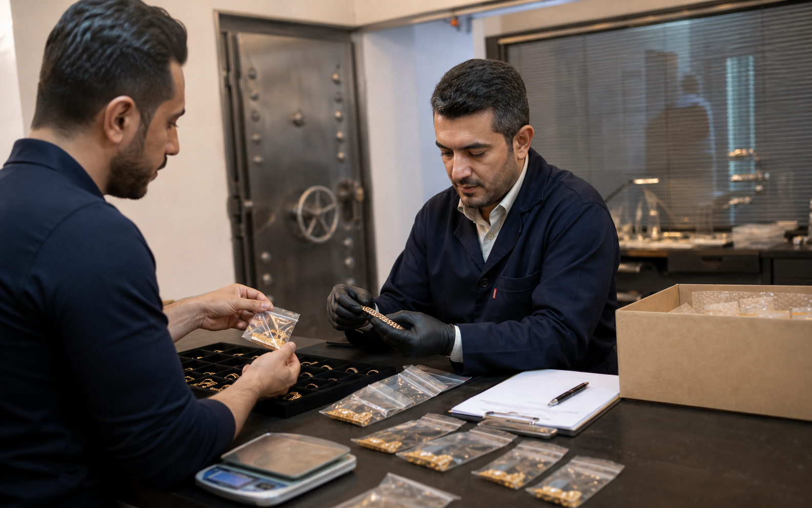 تحویل سفارش طلا از کارگاه؛ چک‌لیست وزن، تعداد، بسته‌بندی و ثبت مغایرت