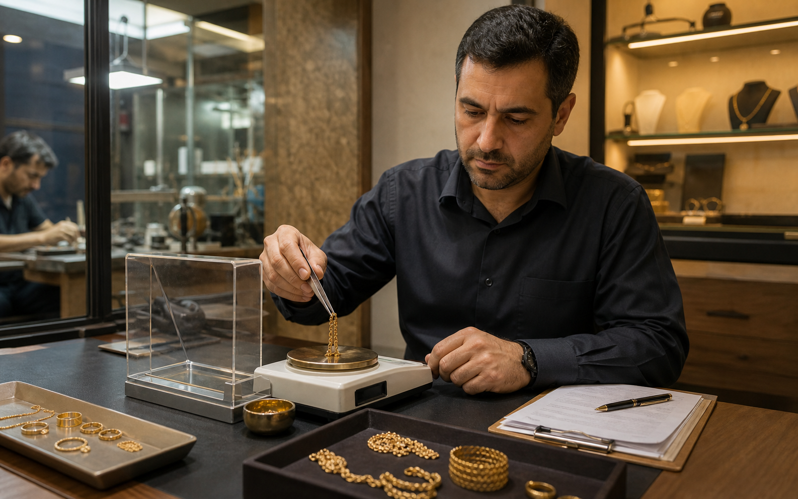 ثبت وزن خالص طلا در سفارش و فاکتور؛ تفاوت وزن قطعه، ناخالص و قابل تسویه