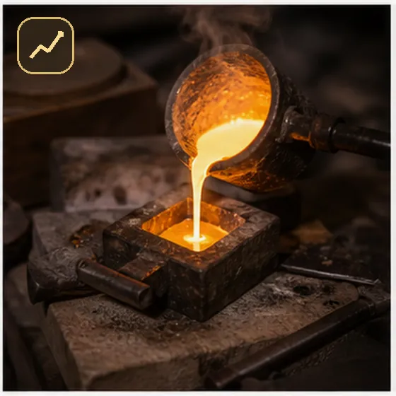 قیمت و شرایط بازار ریخته‌گری طلا