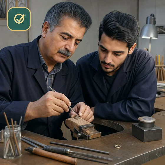 تجربه‌ها و پیشنهادها آموزش طلاسازی